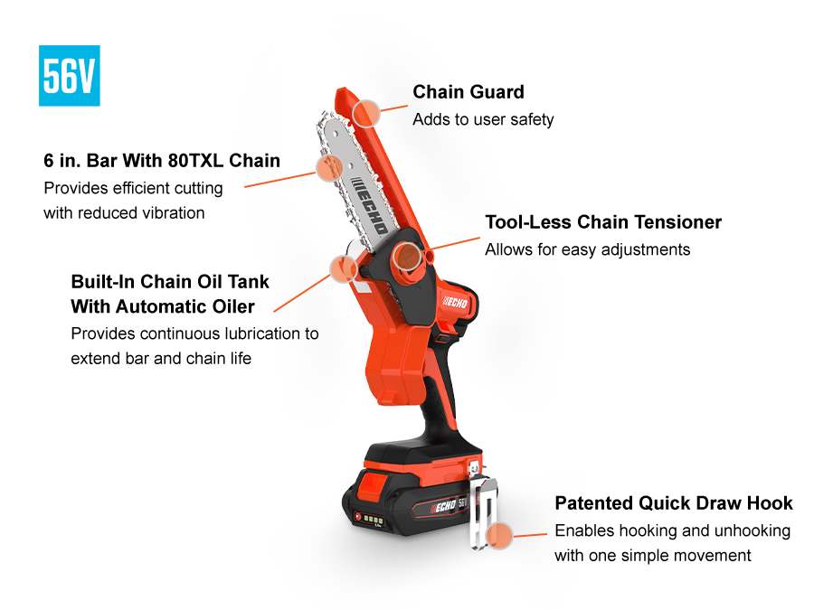 ECHO BATTERY POWERED HANDHELD PRUNNING SAW DHS-3006X1