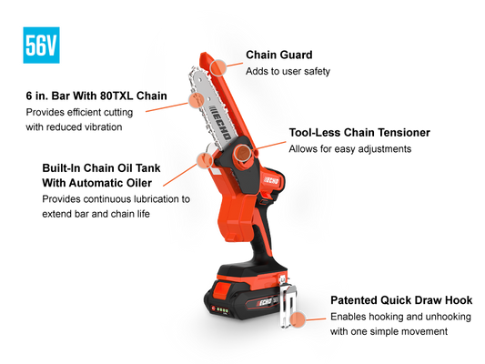 ECHO BATTERY POWERED HANDHELD PRUNNING SAW DHS-3006X1