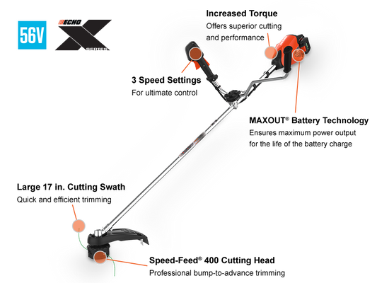 ECHO BATTERY POWERED TRIMMER DSRM-2600UR2