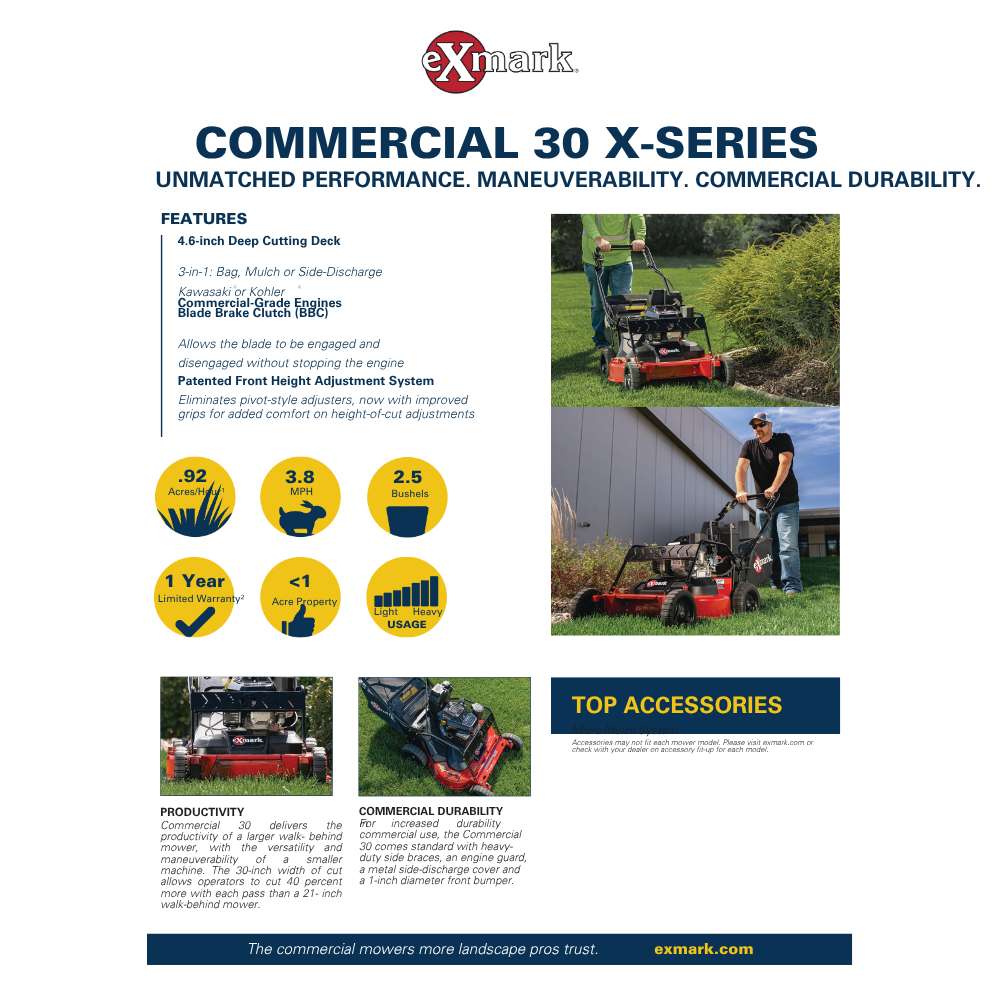 EXMARK COMMERCIAL 30 (KOHLER ENGINE)