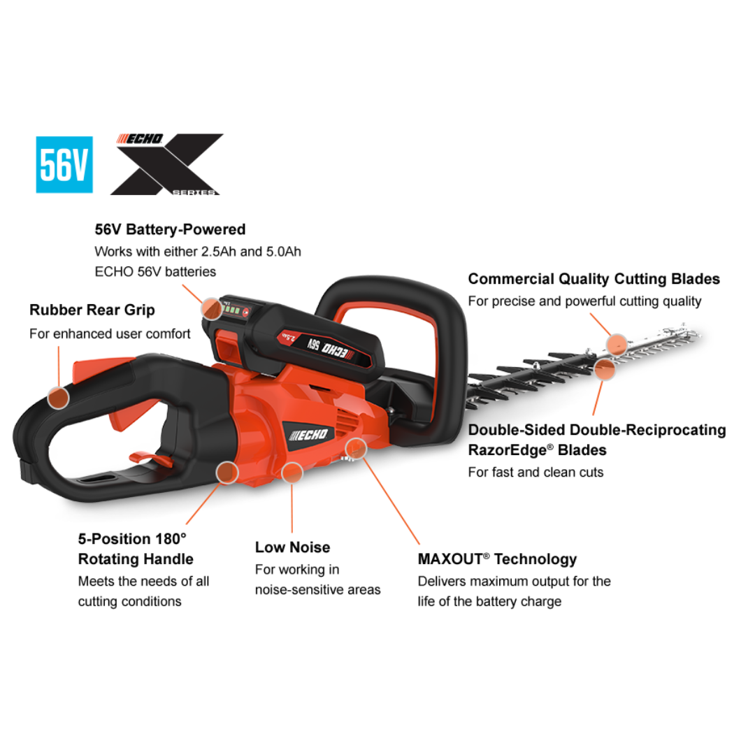 ECHO BATTERY POWERED HEDGE TRIMMER DHC-2200R1