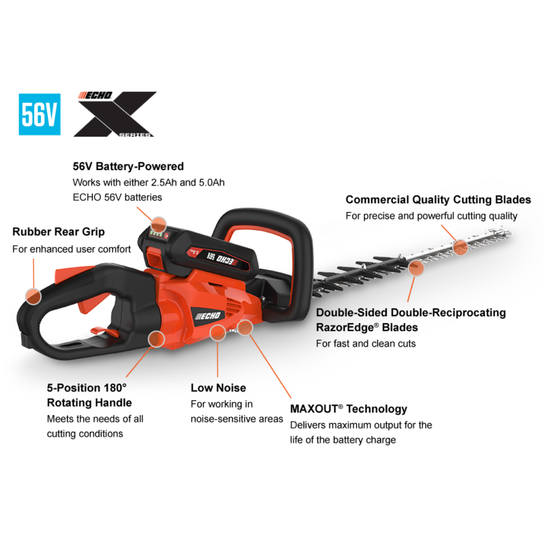 ECHO BATTERY POWERED HEDGE TRIMMER DHC-2800R1