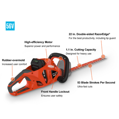ECHO BATTERY POWERED HEDGE TRIMMER DHC-2300C1