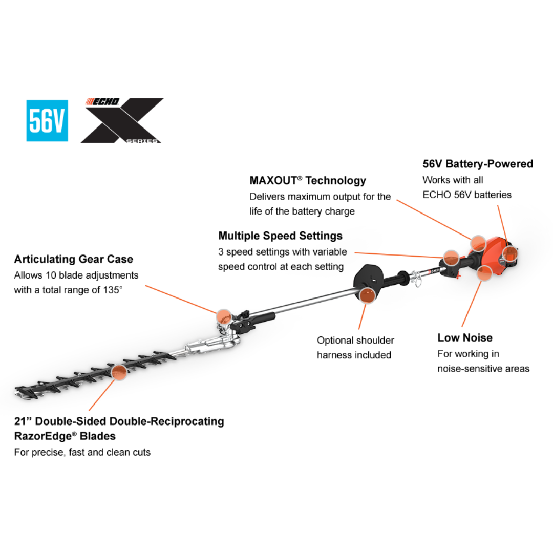 ECHO BATTERY POWERED HEDGE TRIMMER DHCA-2600R2
