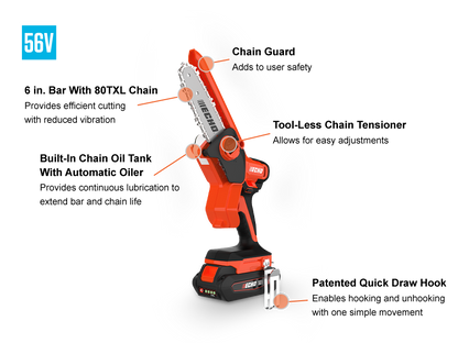 ECHO BATTERY POWERED HANDHELD PRUNNING SAW DHS-3006X1